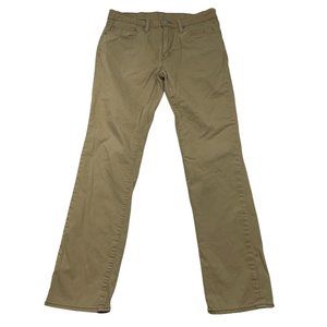 Levis Mens Slim Fit 511 Khaki Jeans Size 32x32 Tan Uniform Casual Stretch